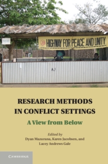 Image for Research Methods in Conflict Settings: A View from Below