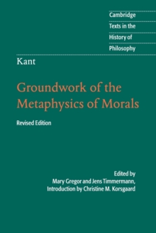 Image for Groundwork of the metaphysics of morals