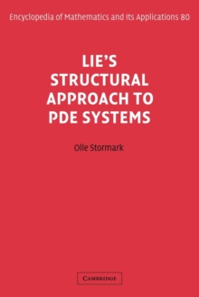 Lie's Structural Approach to PDE Systems