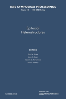 Image for Epitaxial Heterostructures: Volume 198