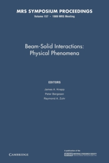 Image for Beam-Solid Interactions: Volume 157