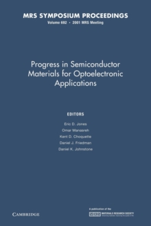 Image for Progress in Semiconductor Materials for Optoelectronic Applications: Volume 692