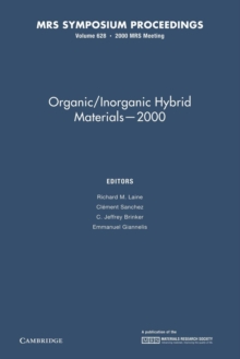 Image for Organic/Inorganic Hybrid Materials - 2000: Volume 628