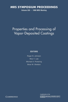 Image for Properties and Processing of Vapor-Deposited Coatings: Volume 555
