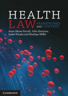 Image for Health law  : frameworks and context