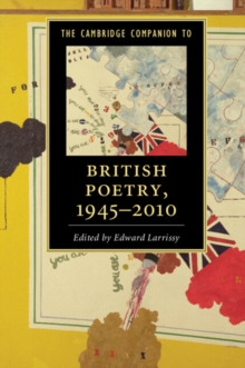 Image for The Cambridge Companion to British Poetry, 1945–2010