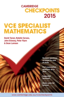 Image for Cambridge Checkpoints VCE Specialist Mathematics 2015