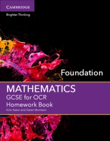 Image for GCSE mathematics for OCR foundation: Homework book