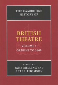 Image for The Cambridge History of British Theatre 3 Volume Paperback Set