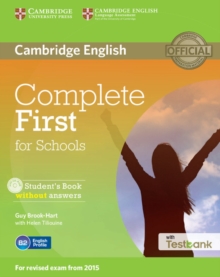 Image for Complete First for Schools Student's Book without Answers with CD-ROM with Testbank