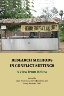 Image for Research Methods in Conflict Settings