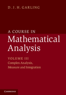 Image for A course in mathematical analysis.