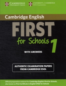 Cambridge English First for Schools 1 Student's Book with Answers