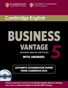 Cambridge English Business 5 Vantage Self-study Pack (Student’s Book with Answers and Audio CDs (2))