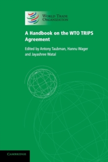 Image for A Handbook on the WTO TRIPS Agreement