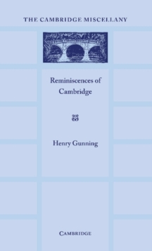 Reminiscences of Cambridge