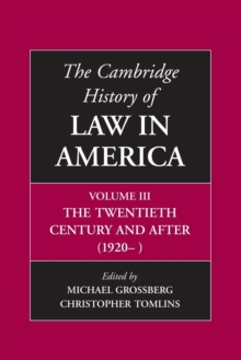 Cambridge History of Law in America