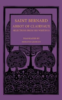 Saint Bernard Abbot of Clairvaux