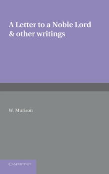 Letter to a Noble Lord and Other Writings