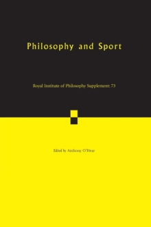Philosophy and Sport