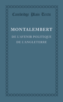 De l'avenir politique de l'Angleterre