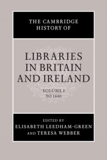 Image for The Cambridge History of Libraries in Britain and Ireland