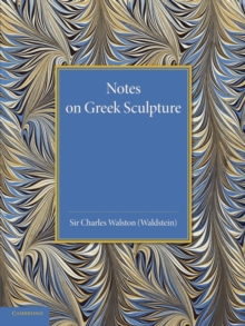 Image for Notes on Greek Sculpture