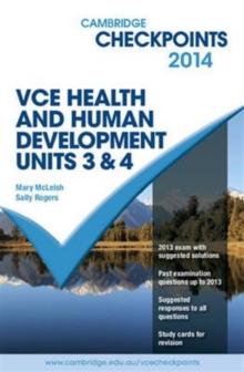 Image for Cambridge Checkpoints VCE Health and Human Development Units 3 and 4 2014