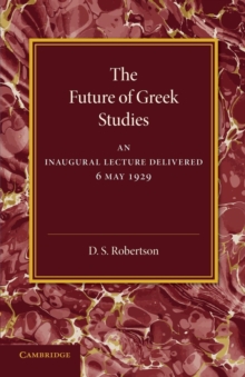 Image for The Future of Greek Studies