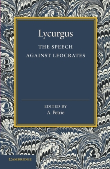 Image for The Speech against Leocrates