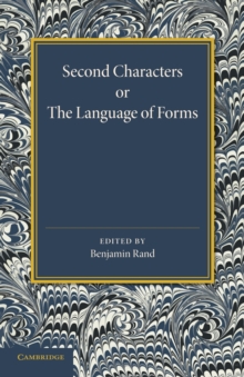 Second Characters or the Language of Forms