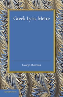 Image for Greek lyric metre
