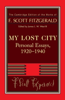 Image for My lost city  : personal essays, 1920-1940