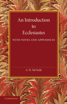 Introduction to Ecclesiastes