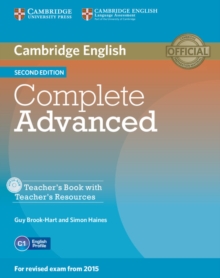 Image for Complete Advanced Teacher's Book with Teacher's Resources CD-ROM