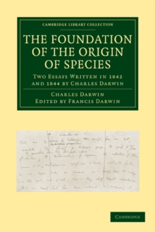 Image for The Foundation of the Origin of Species