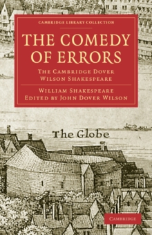 Image for The Comedy of Errors : The Cambridge Dover Wilson Shakespeare