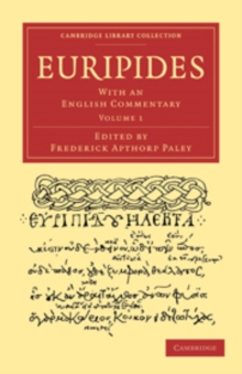 Image for Euripides 3 Volume Paperback Set : With an English Commentary