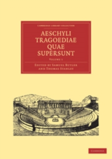 Image for Aeschyli Tragoediae Quae Supersunt