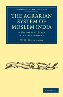 Image for The Agrarian System of Moslem India