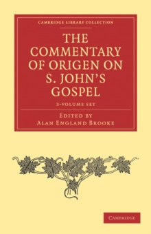 Image for The Commentary of Origen on S. John's Gospel 2 Volume Set