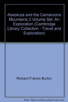 Image for Abeokuta and the Camaroons Mountains 2 Volume Set