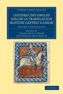 Image for Lestorie des Engles solum la translacion Maistre Geoffrei Gaimar: Volume 2, Translation