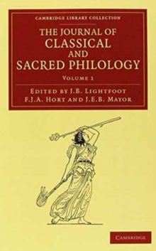 Image for The Journal of Classical and Sacred Philology 4 Volume Set