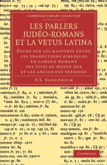 Les Parlers Jude o-Romans et la Vetus Latina