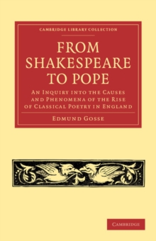 Image for From Shakespeare to Pope