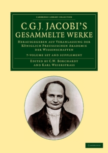 C. G. J. Jacobi's Gesammelte Werke 8 Volume Set