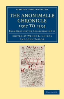 Image for The Anonimalle Chronicle 1307 to 1334