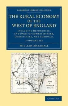 Image for The Rural Economy of the West of England 2 Volume Set
