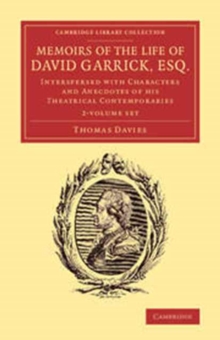 Image for Memoirs of the Life of David Garrick, Esq. 2 volume Set
